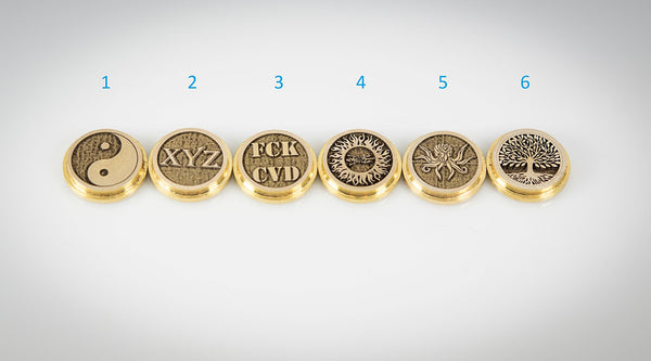 Billet Box Brass 3D Button - Koncio Mods